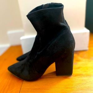 Express heeled booties size 8. New tags attached